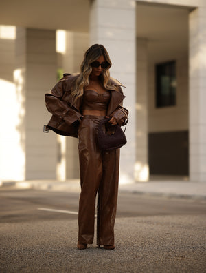 Alexa Camel Biker Jacket