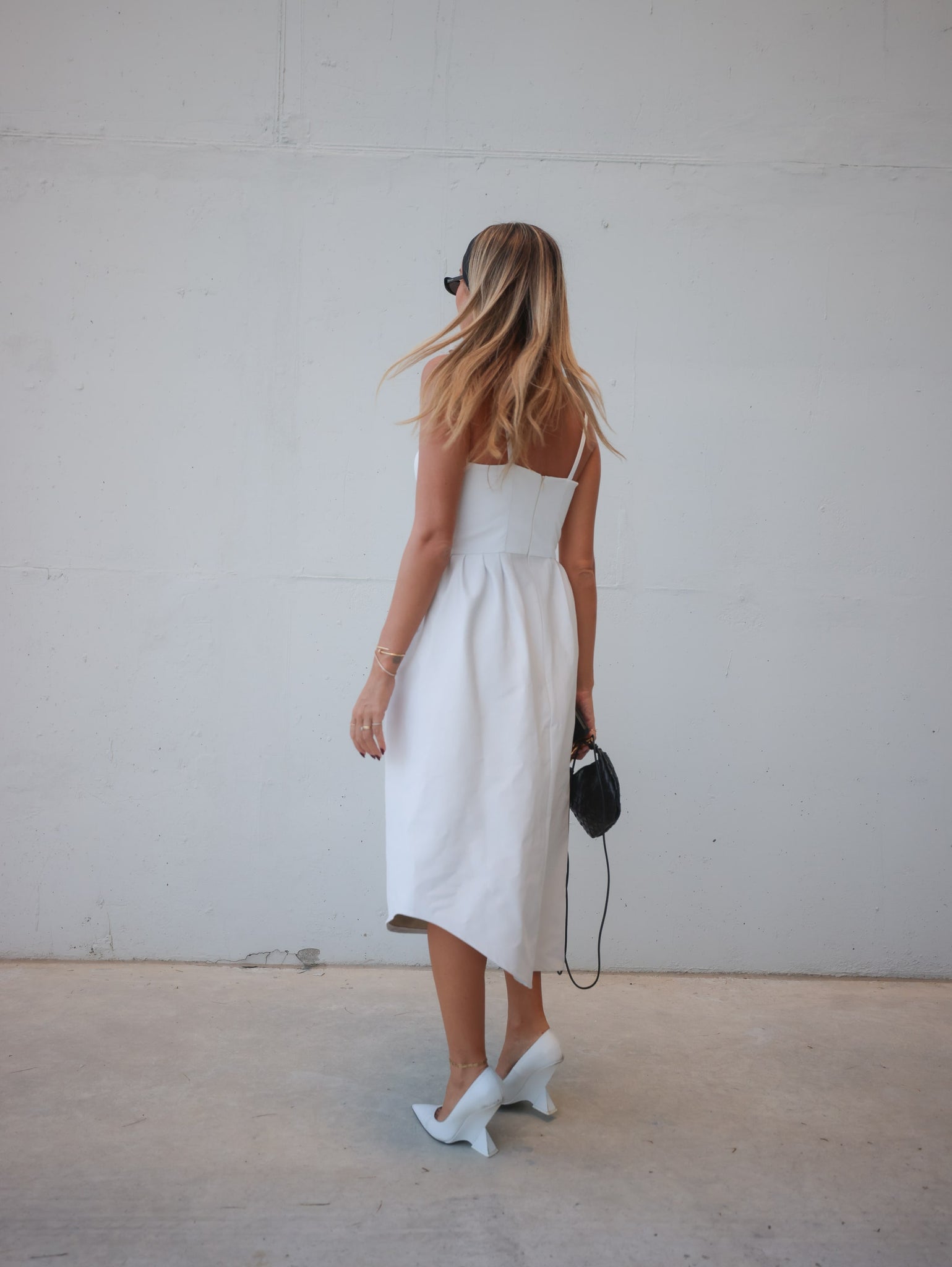 White Long Lady Di Dress