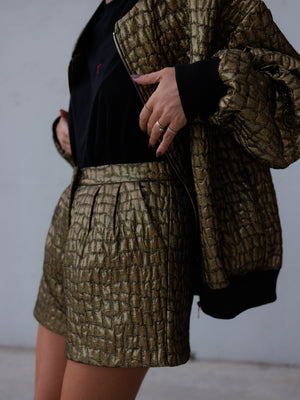 Gold Esther Bomber