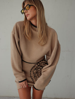 knitted Carmen Sweater