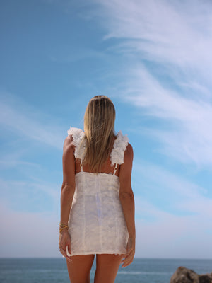 Fluffy White Dress