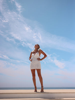 Fluffy White Dress