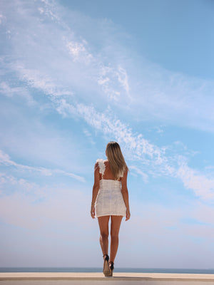 Fluffy White Dress
