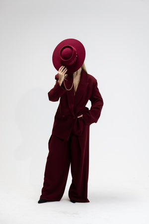 Alice Burgundy Blazer