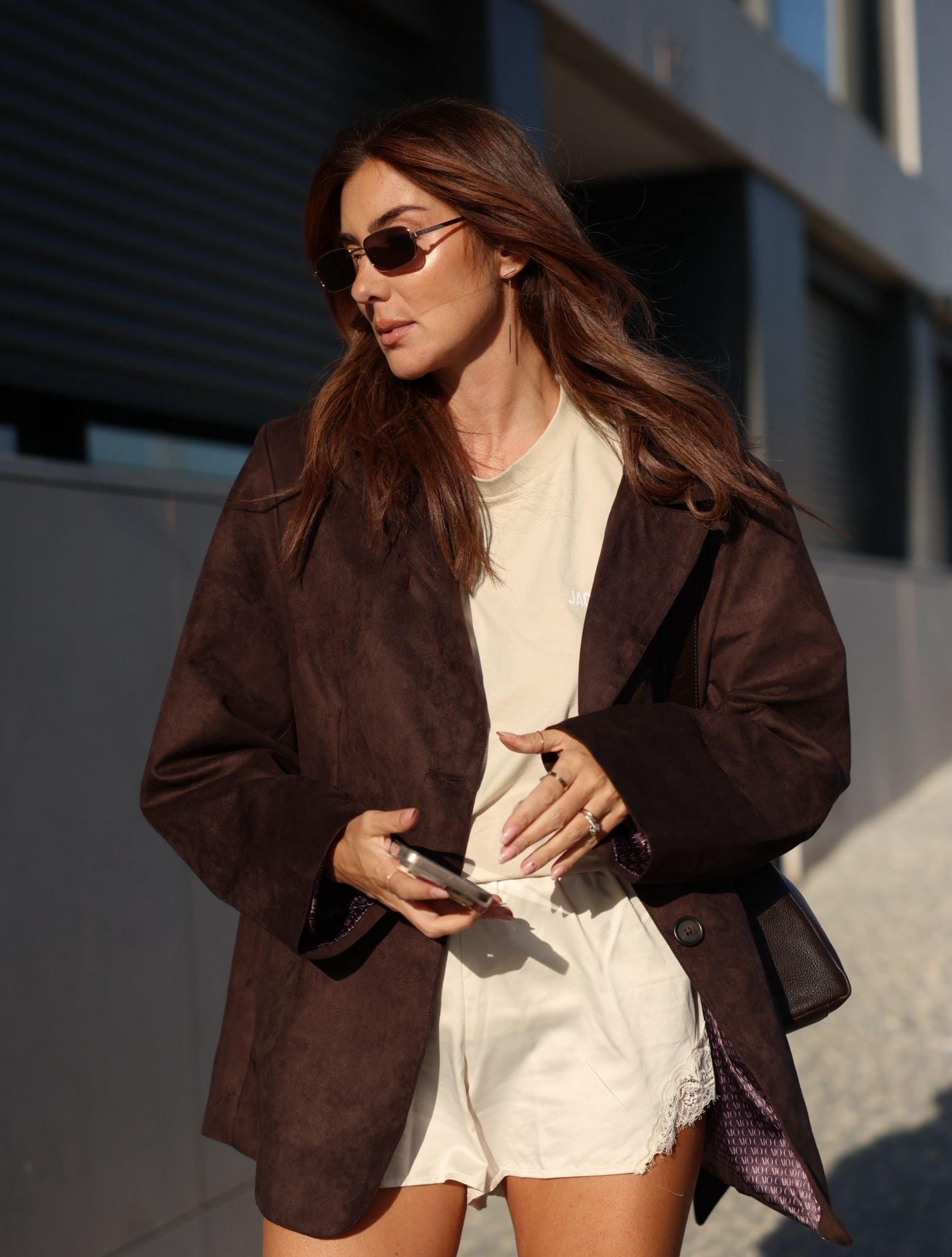 Petra Suede Brown Chocolat