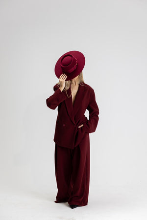 Alice Burgundy Blazer