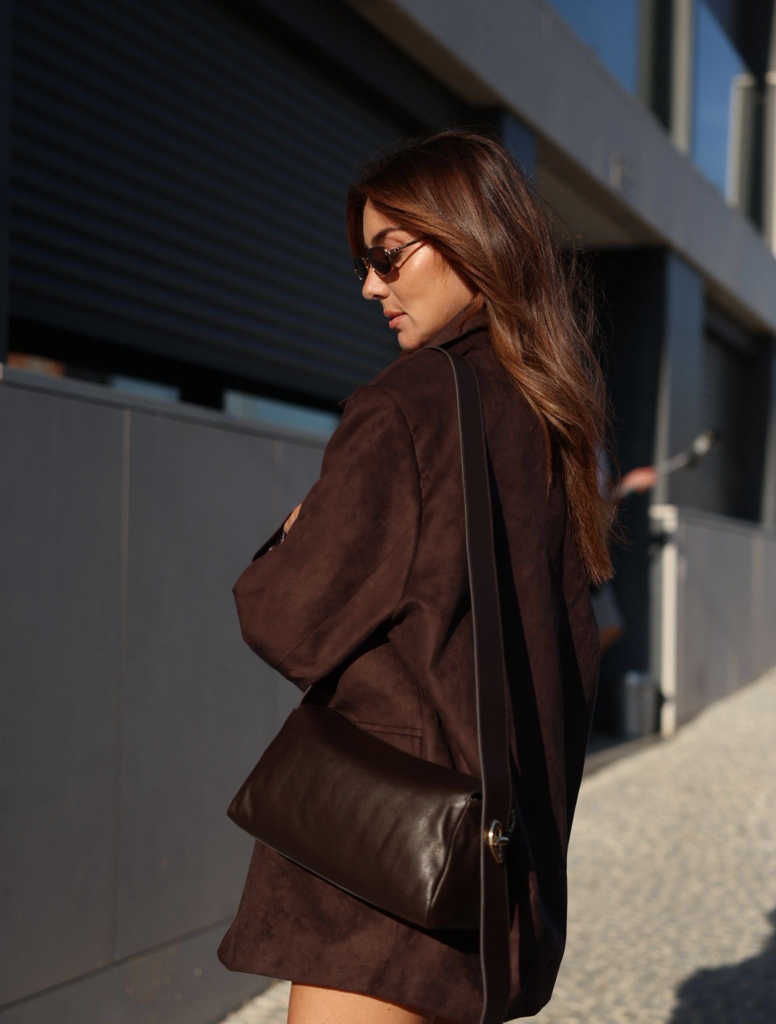 Petra Suede Brown Chocolat